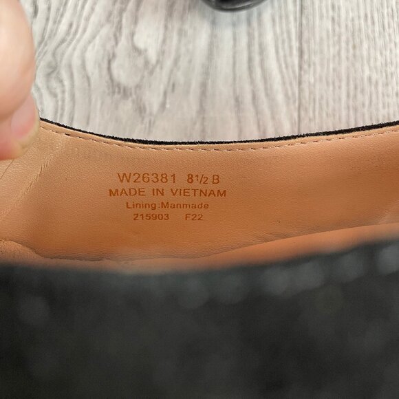 Cole Haan Women's The GO-to Pump 45MM, Black Suede/Black Croc, 8.5 - Picture 6 of 6